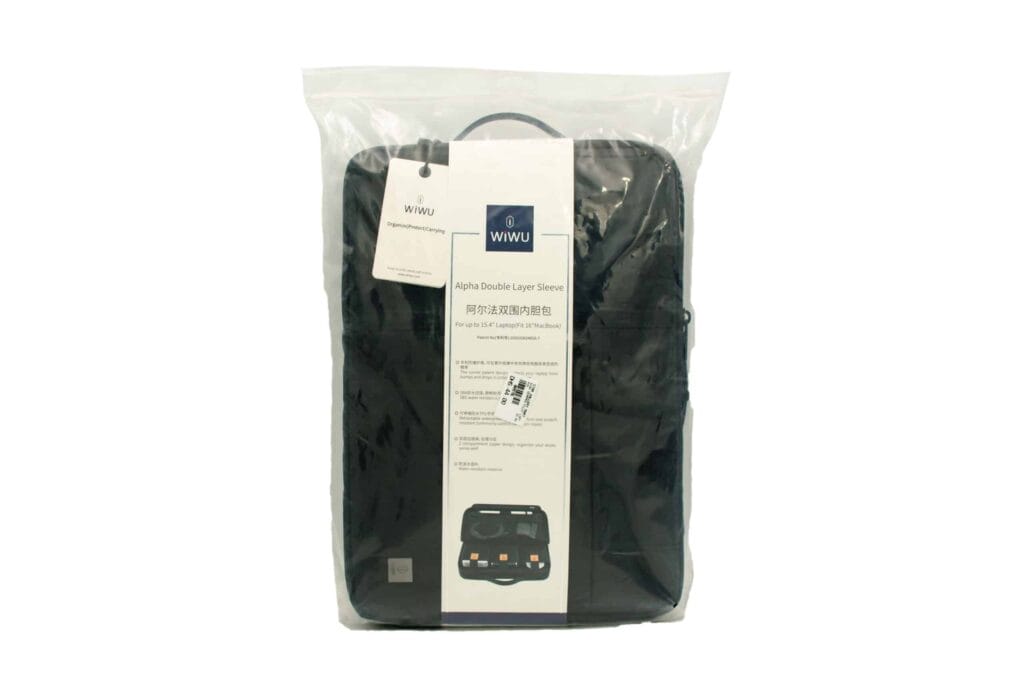 Wiwu Alpha Double Layer Sleeve Bag For Laptop Black